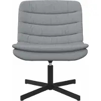 vidaXL Chaise pivotante gris clair 63 x 75 x 76 cm Tissu