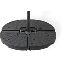 OEM Pied de parasol pour parasols suspendus - Résistant aux intempéries - Assiette de parasol de 100 x 100 cm sur roulettes