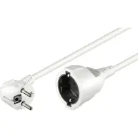 Goobay Rallonge secteur blanche 5m 1,5mm2 2 P+T