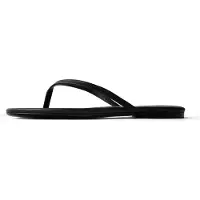 L37 HANDMADE SHOES Tongs 'WRITTEN IN THE SAND' noir