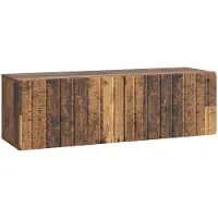 Syfax Meuble TV mural Bois ancien 98 x 31 x 30 cm Bois d'ingénierie