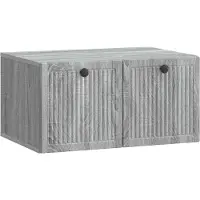 vidaXL Meuble TV mural Sonoma gris 59,5 x 41 x 30 cm