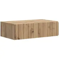 Syfax Table d'appoint murale Chêne artisanal 59 x 34,5 x 17 cm