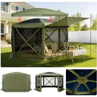 StarTech.com Pavillon pliable Pop-up - Tente de réception 3 x 3 m - Montage rapide - Toit amovible - Avec sac de transport - Pour terrasse et jardin - Protection solaire pour 6-8 personnes - Vert
