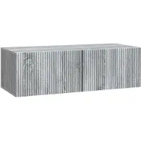 Syfax Meuble TV mural Sonoma gris 98 x 41 x 30 cm Bois d'ingénierie