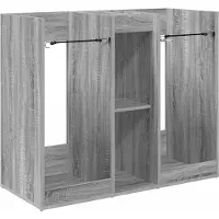 vidaXL Armoire de golf , gris uni Sonoma, 102 x 45 x 85,5 cm