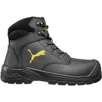 Puma Borneo Black Mid S3 CI HI HRO SRC Chaussures de sécurité, Taille:45 EU