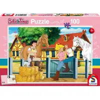 Schmidt Puzzle 100 pièces Bibi & Tina, A la ferme du Martin