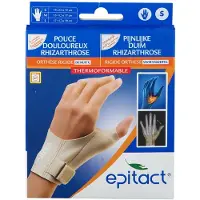 Epitact Pouce Douloureux Rhizarthrose - Orthèse Rigide de Nuit Droite Small 1 pc(s) Bandage(S)