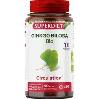 SuperDiet Ginko biloba Bio Circulation 80 pc(s) Comprimé(S)