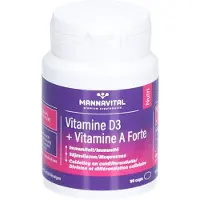 Mannavital Vitamine D3 + Vitamine A Forte 90 pc(s) Capsule(S)