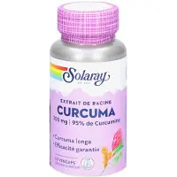 Solaray Extrait de Racine de Curcuma 60 pc(s) Capsule(S)