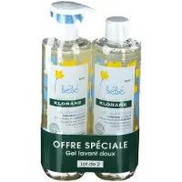 Klorane Bébé Gel Lavant Doux au Calendula Bio 2x500 ml Gel(S)
