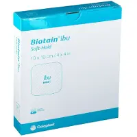 Coloplast Biatain Ibu Soft-Hold 10 cm x 10 cm 5 pc(s) Compresses