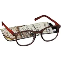 Pharma Glasses Lunettes de lecture ronde Brun - Orange +2.50 1 pc(s) Lunettes
