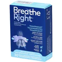Breathe right Bandelettes Nasales Transparentes S/M - 30 bandelettes