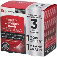 Forte pharma Expert Cheveux Men AGA 2+1 Mois GRATUIT 180 pc(s) Comprimé(S)