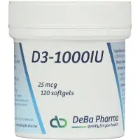 Deba Pharma D3-1000 IU 25 µg 120 pc(s) Capsule(S) Douce(S)