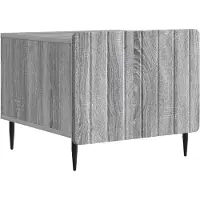 vidaXL Table basse Sonoma grise 49 x 50 x 42 cm en aggloméré