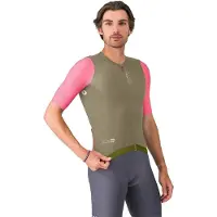 Castelli Corretto Short Sleeve Jersey Marron 3XL Homme