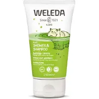 Weleda Kids Crème de Douche 2 en 1 Enfants - Citron vert pétillant 150 ml Shampooing