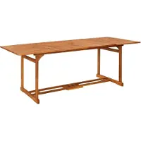 Syfax Table à dîner de jardin 220x90x75 cm Bois d'acacia massif