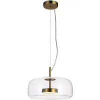 ITALUX Lampe suspendue LED 10W CASTE PND-17760B-BRSS-CL