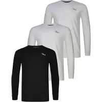 SikSilk T-Shirt gris chiné / noir / blanc