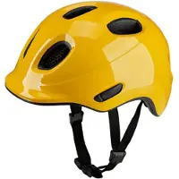 Ked Casque de vélo pour enfants Meggy Spark, moulé, système de réglage à 360°, réflecteurs, filet anti-insectes, léger, réglable, fabriqué en Allemagne Couleur : ambre brillant Taille : 45-50 (S)