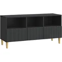 Syfax Meuble TV avec tiroir Noir 102 x 34,5 x 50 cm Bois d'ingénierie