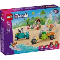 LEGO Friends : L'aventure des chiens surfeurs et du scooter - Ensemble de jeu de construction pour filles et gar ons de 6 ans et plus - Avec 2 mi