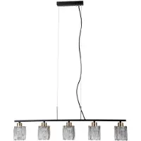 ITALUX SIMONA PND-40814-5-BK-HBR Lampe suspendue
