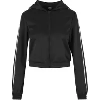 Urban Classics Cropped Tracksuit Jacket Noir L Femme