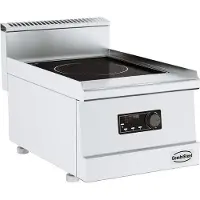 CombiSteel Plaque de cuisson électrique à induction avec 1 foyer et 230 V, en acier inoxydable