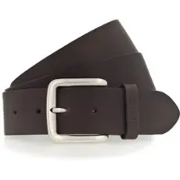 Mustang Ceinture brun foncé / argent
