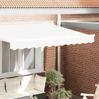 Prolenta Maison Exclusive - Remplacement de volant pour store banne, longueur 3 mètres, couleur blanche, matériau : polyester