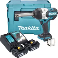 Makita Visseuse à chocs sans fil DTW 1005 RTJ 18 V 1360 Nm 3/4" Brushless + 2 batteries 5,0 Ah + chargeur + Makpac