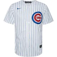 Nike Maillot de Baseball MLB Chicago Cubs Replica Home Blanc pour Homme