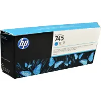 HP 745 (F9K03A) - Cyan - Cartouche d'encre - Grande capacité