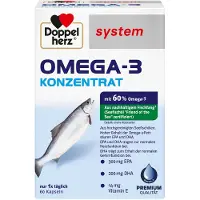 Queisser Pharma GmbH & Co. KG Doppelherz system OMEGA-3 CONCENTRATE, 60 capsules