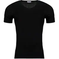 Eminence T-shirt HERITAGE PUR COTON COL V hommes - Noir - EU XL