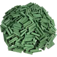 LEGO Briques 1x6 Vert sable - 3009 NOUVEAU ! Quantité 50x