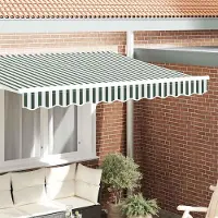 Prolenta Maison Exclusive - Remplacement de volant pour store, rayures vertes et blanches, 2,5 mètres
