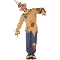 Atosa Scarecrow Costume Doré M-L Enfants