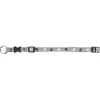 Trixie Collier Silver Reflect 40–65 cm/25 mm noir/gris argenté