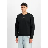Alpha industries Sweat-shirt 'Foam' gris foncé / noir / blanc