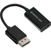Iogear GDPHD4KA - Adaptateur vidéo - DisplayPort mâle pour HDMI femelle - support 4K