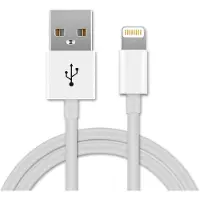 Subtel Câble Lightning 8 Pin vers USB A 2.0 pour Tablette charge et transfert données data blanc