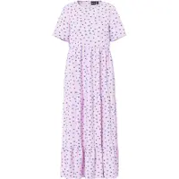 Pieces Evie Ankle Short Sleeve Long Dress Violet L Femme