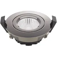 Sigor Luminaire encastré Diled 6W 310lm 3000K Downlight noir chrome 36° dimmable